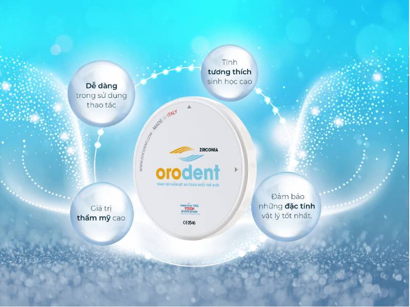 Răng sứ Orodent có nhiều ưu điểm nổi bật